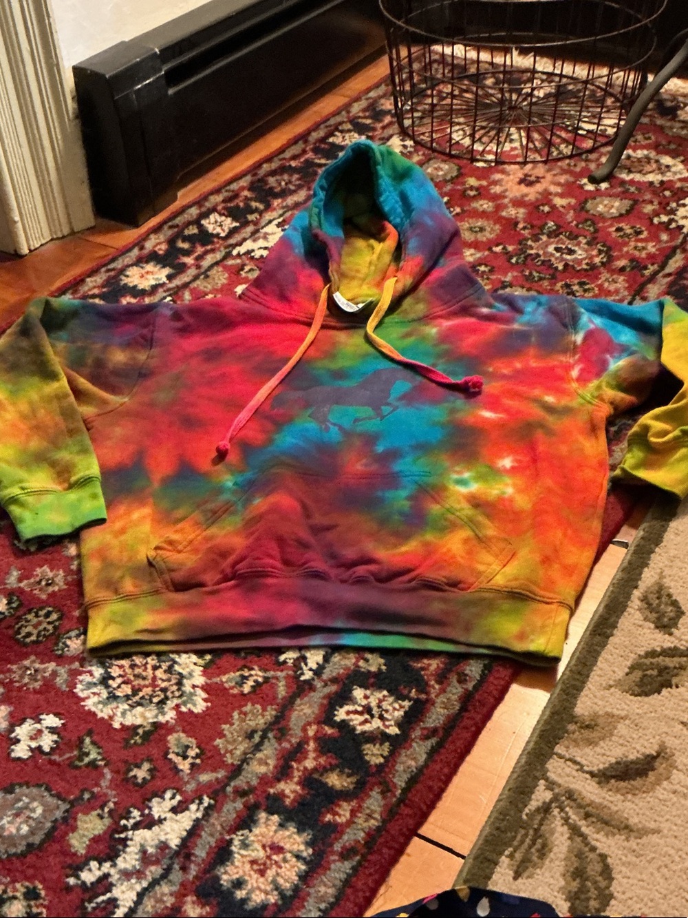 Tie-Dye Rainbow Hoodie Sweatshirt